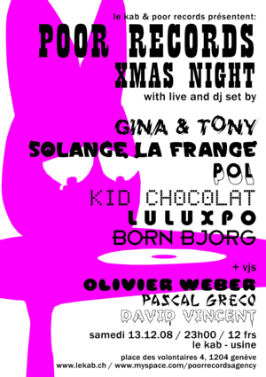 POL Poor Records night Kab usine geneva